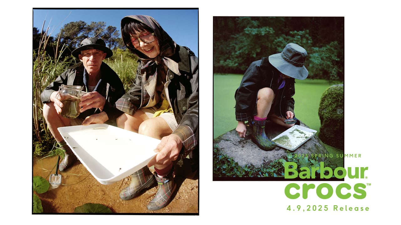 Barbour x Crocs 2025 SS limited collection