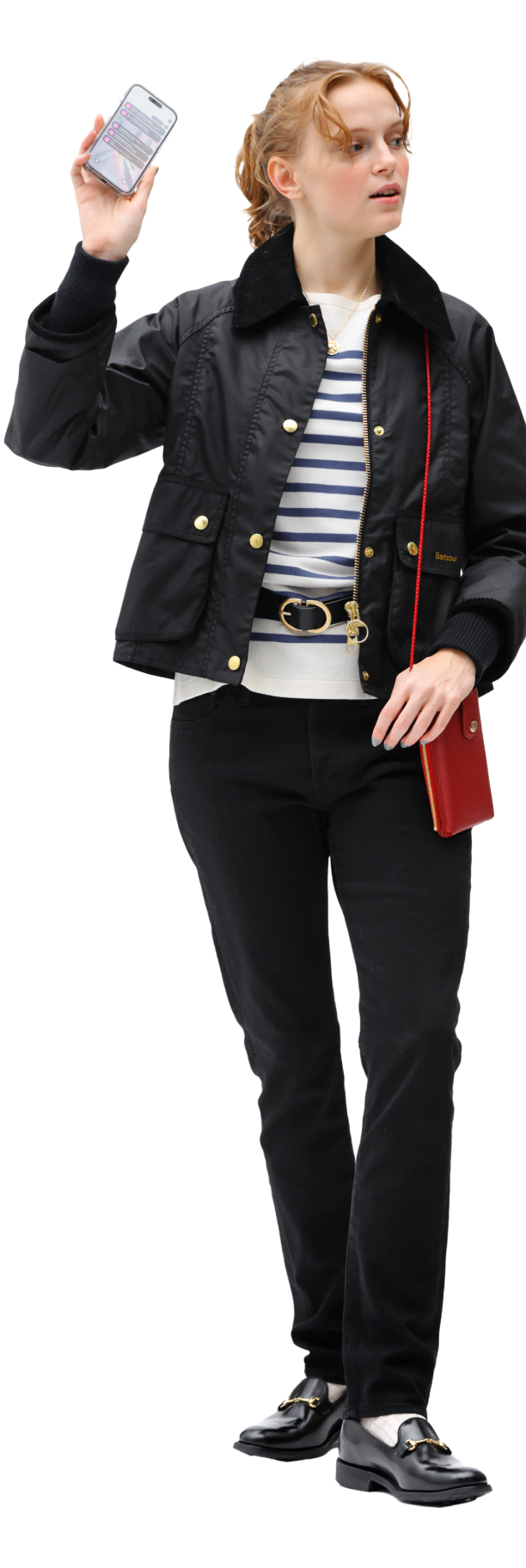 スマートフォンを持っている女性