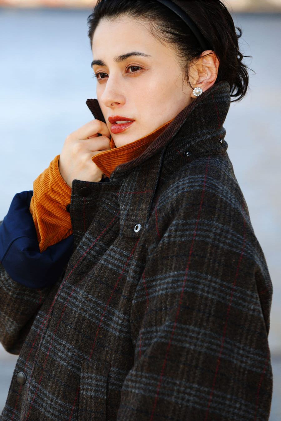 SNOWDON WOOLを着たホラン千秋