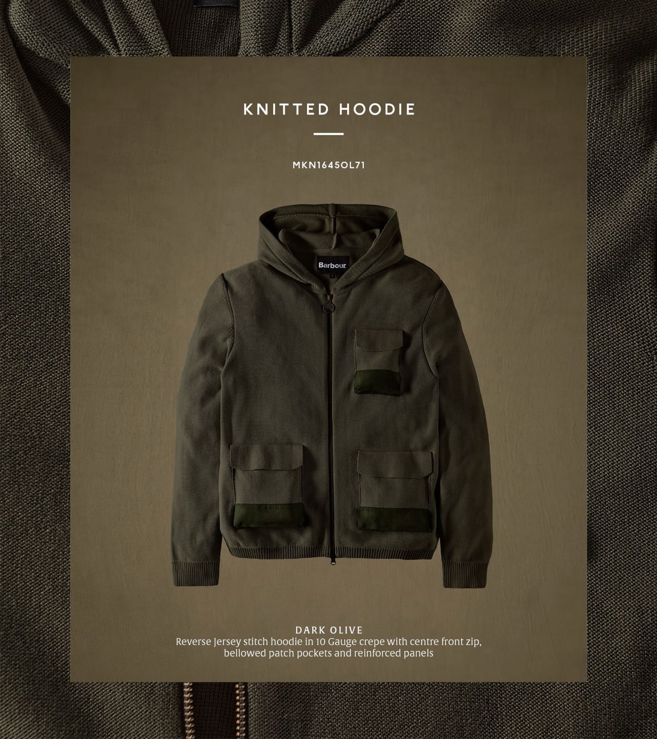 KNITTED HOODIE