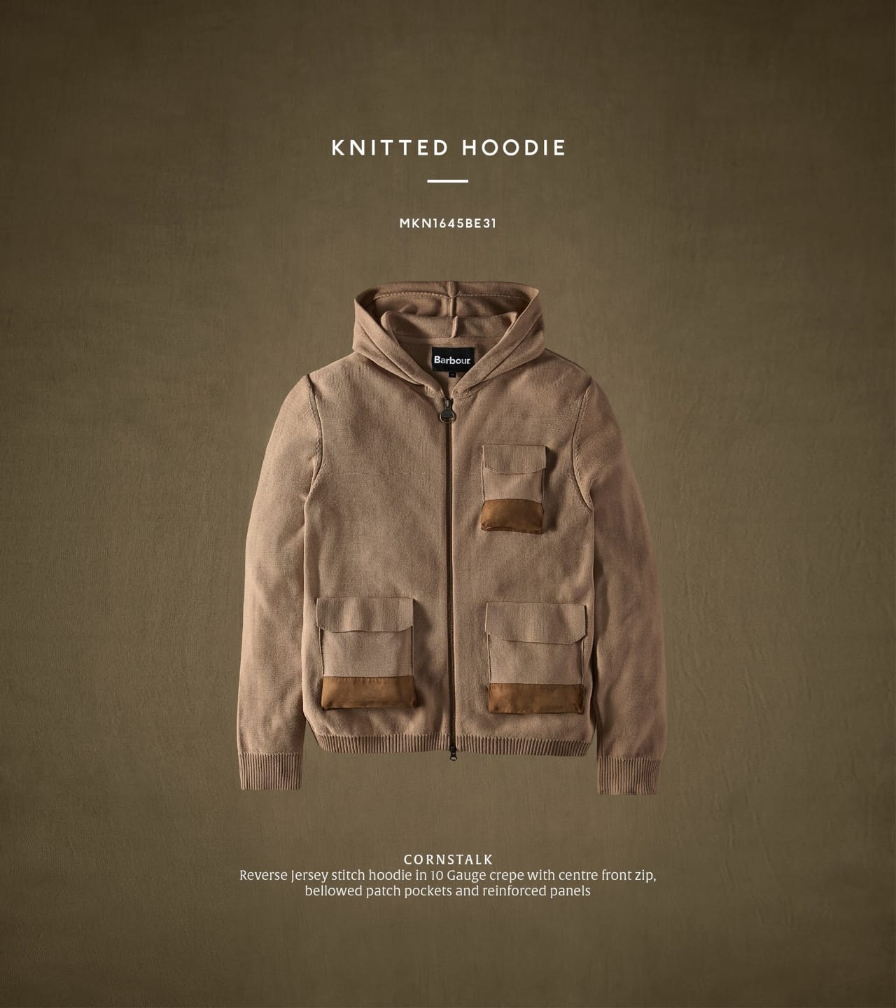 KNITTED HOODIE