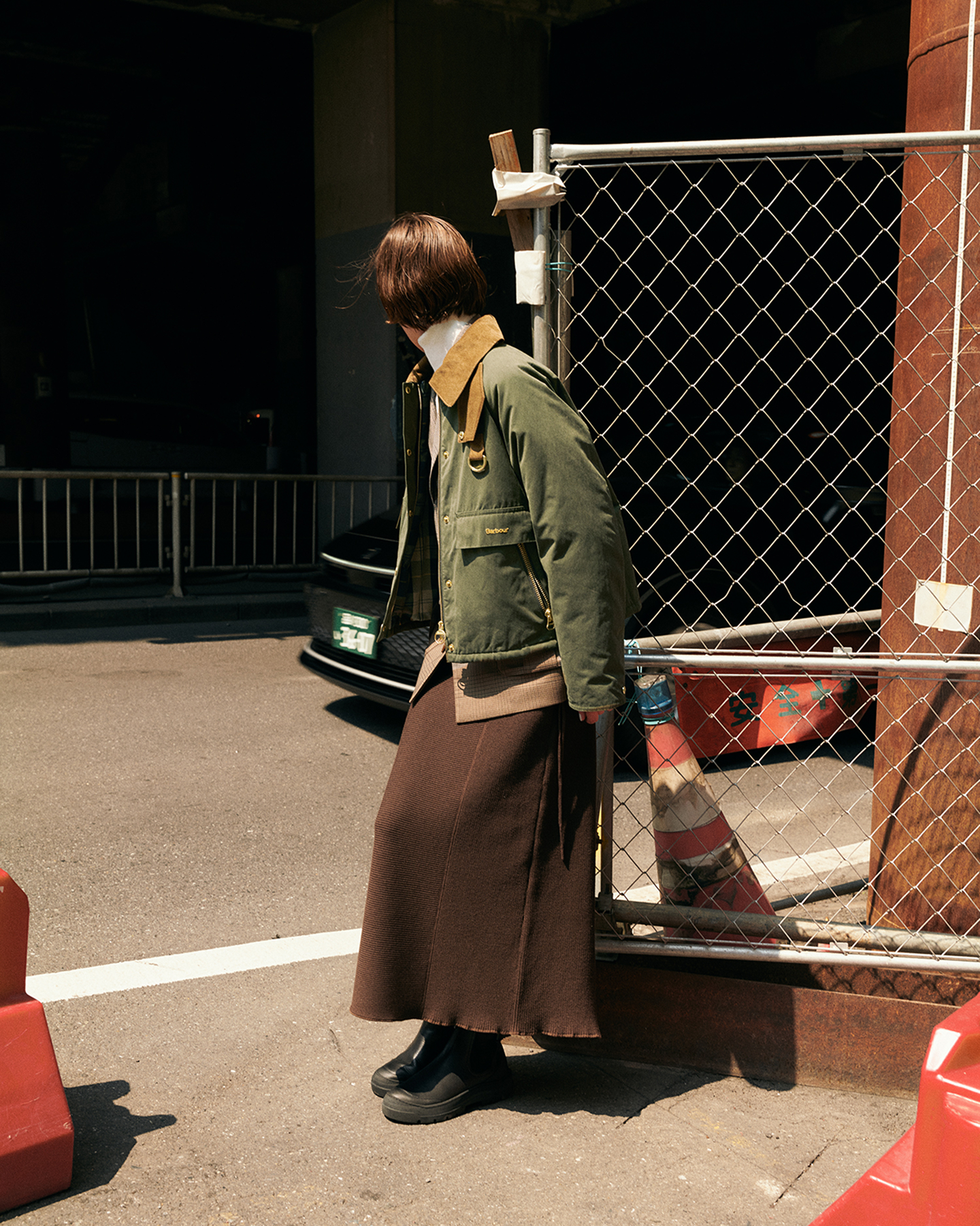 Transport Padded Jacketを着用した男性
