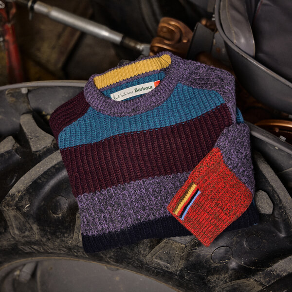 KNIT Multi Striped Crew