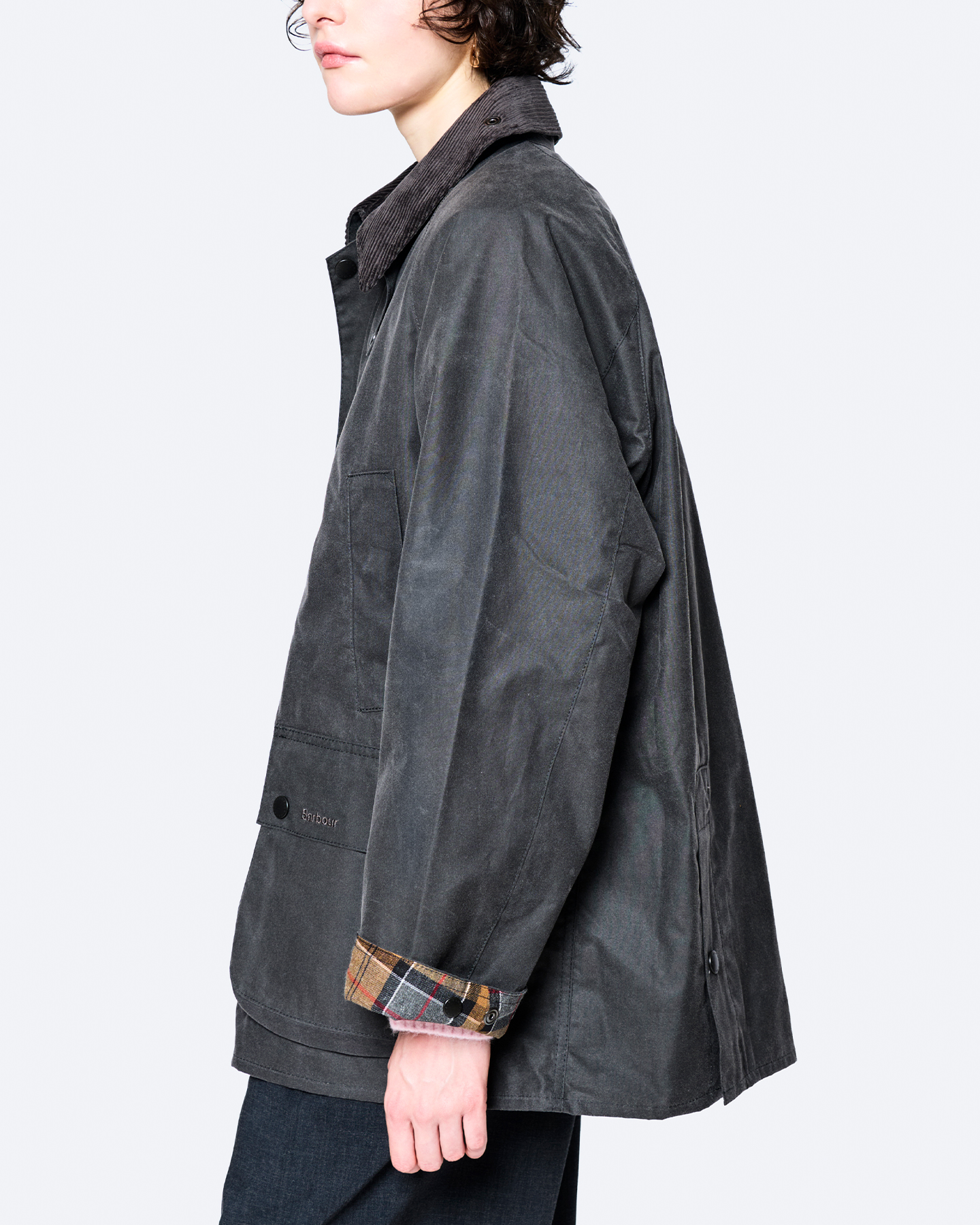 Oversized Bedaleを着用した男性