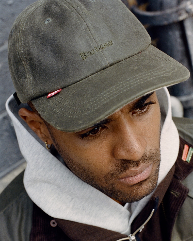 Levi’s® Type2 Wax Jacket, Levi’s® 568 Loose Jean, Levi’s® Capの着用例