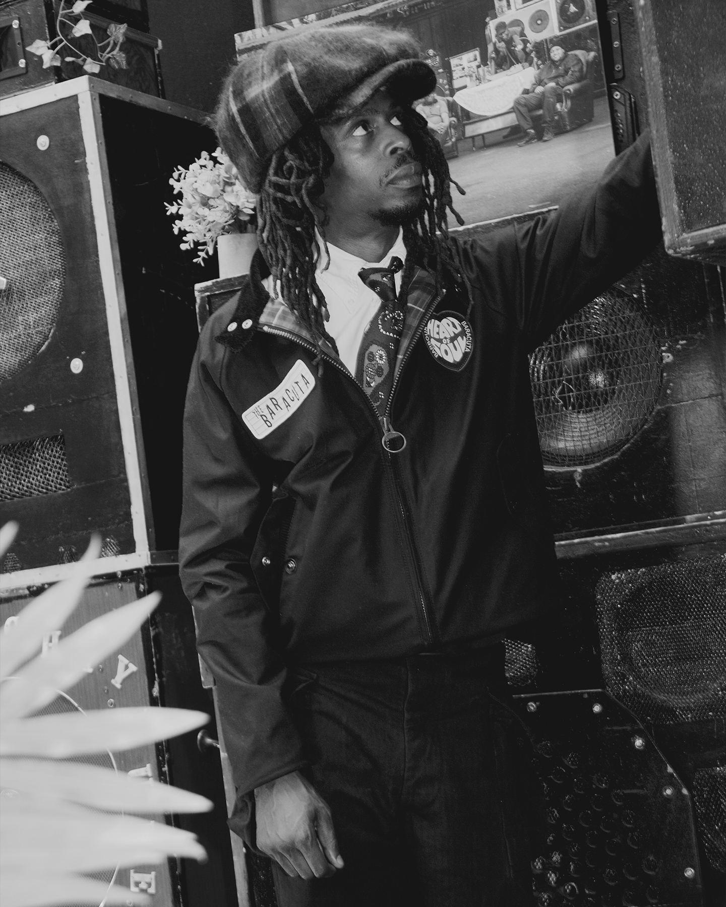 Baracuta Porton Wax Jacketを着用した男性