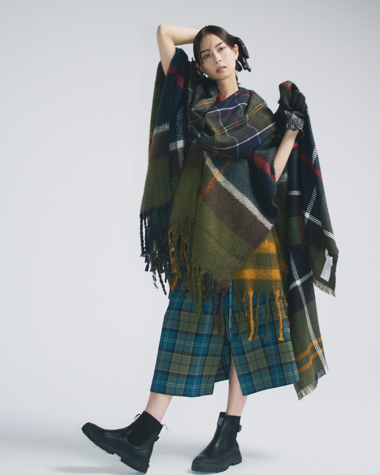 バブアーのマフラー