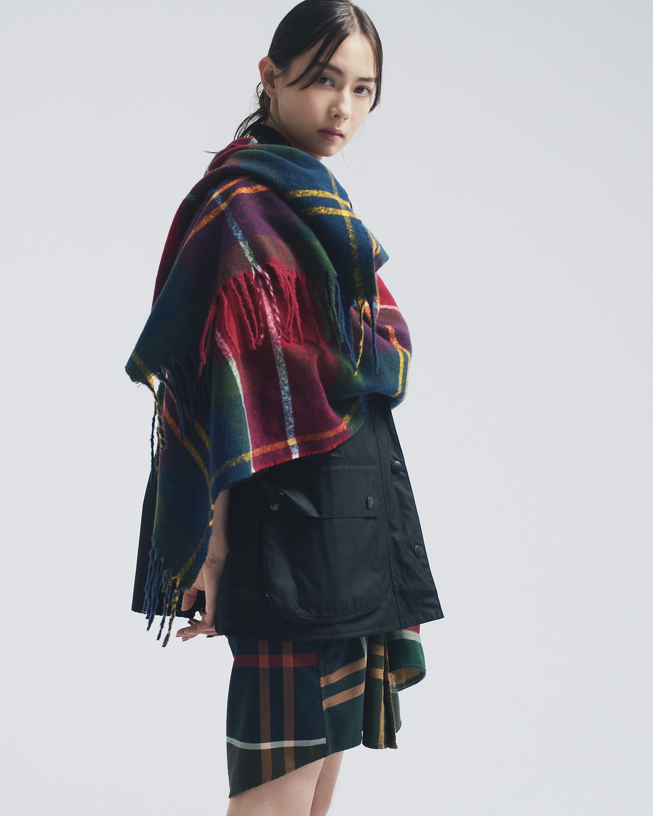 バブアーのマフラー