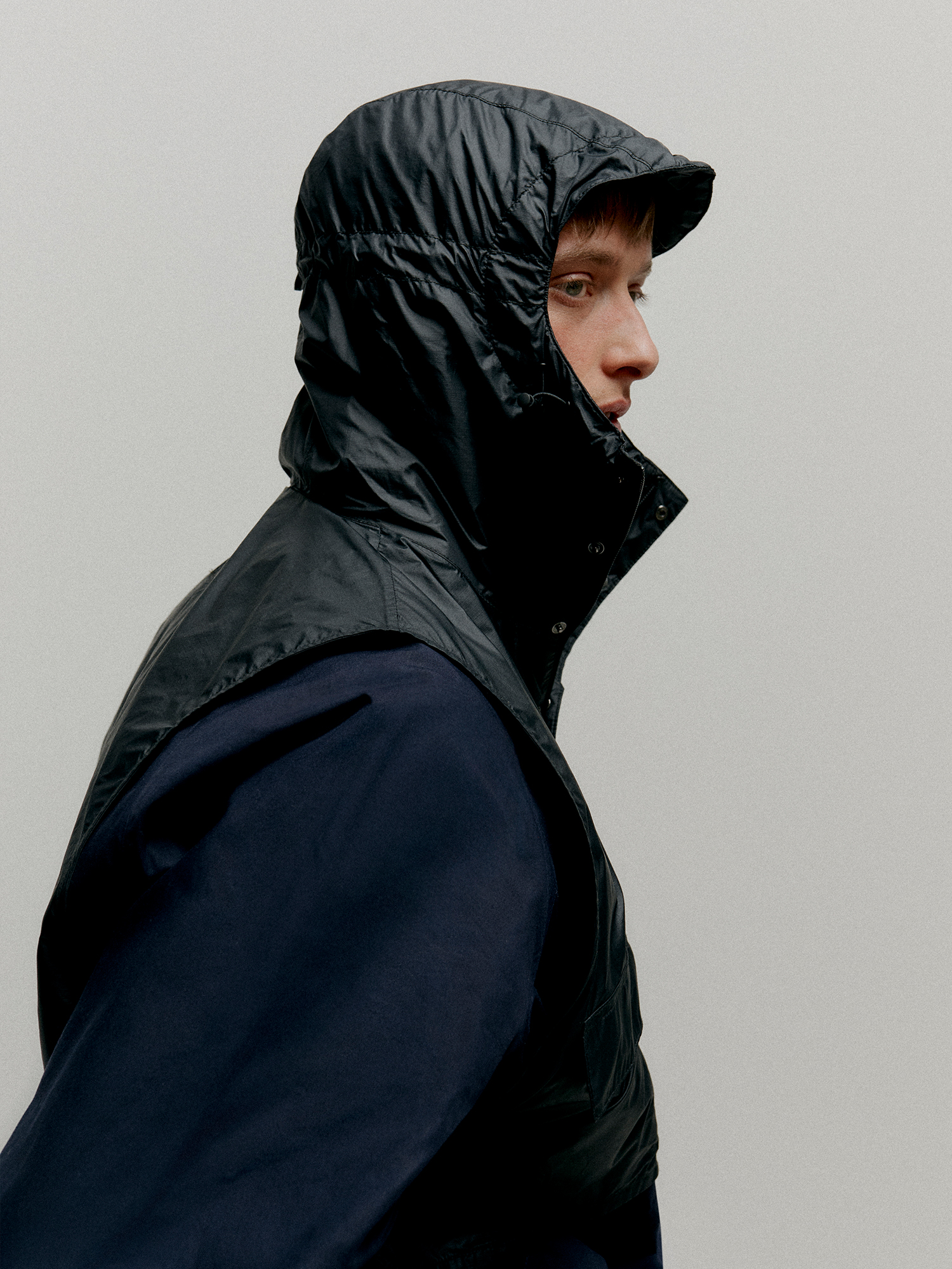 Barbour x Kaptain Sunshine - Endurance Casual Jacketを着用した男性