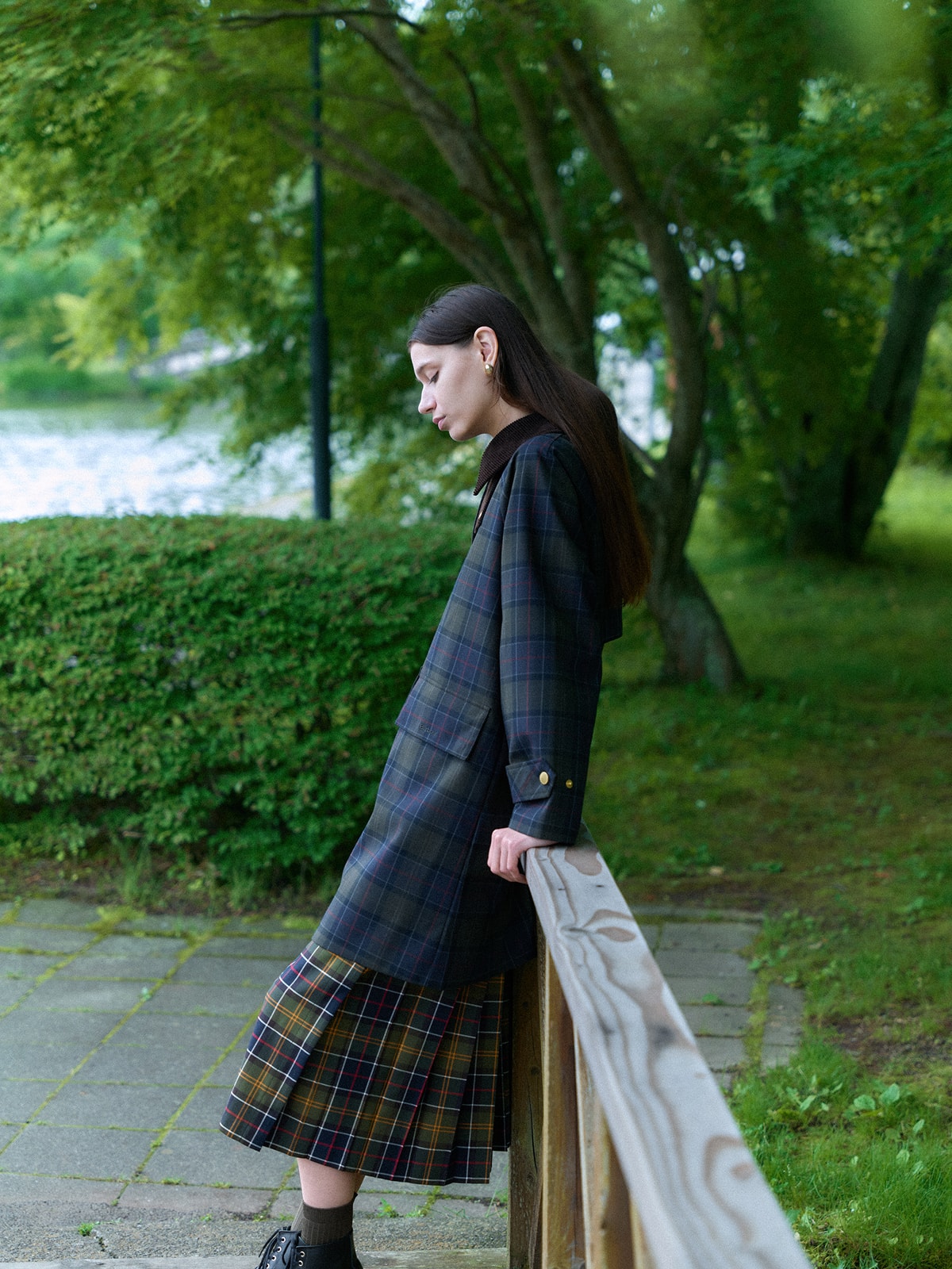 COAT Sally Showerproof Coat / SKIRT Irene Midi Skirt