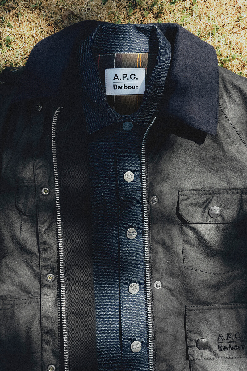 Dion Denim Jacket と Spey Wax Jacket のディテール