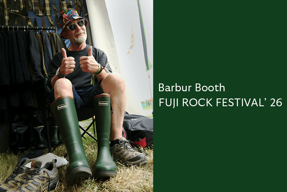 バブアーがFUJI ROCK出展ブースを公開