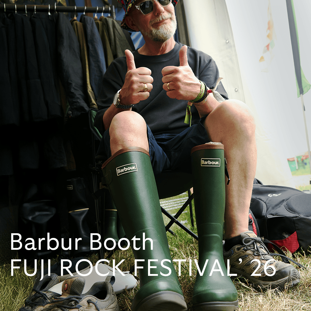 バブアーがFUJI ROCK出展ブースを公開