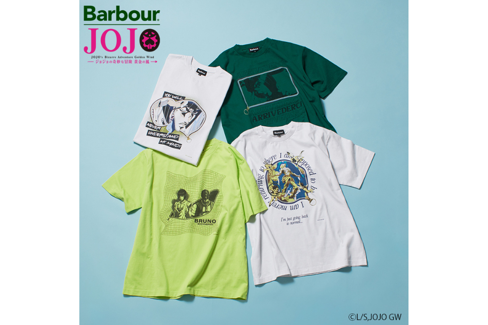 アニメ『ジョジョの奇妙な冒険 黄金の風』グラフィックTシャツ 先行受注スタート！
