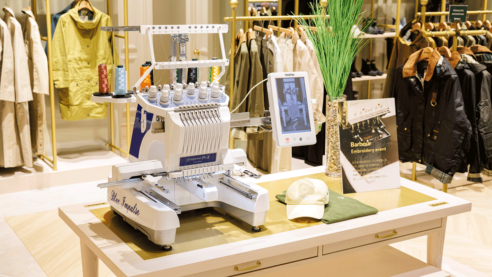 バブアーニュウマン高輪店で刺繍イベントを開催！