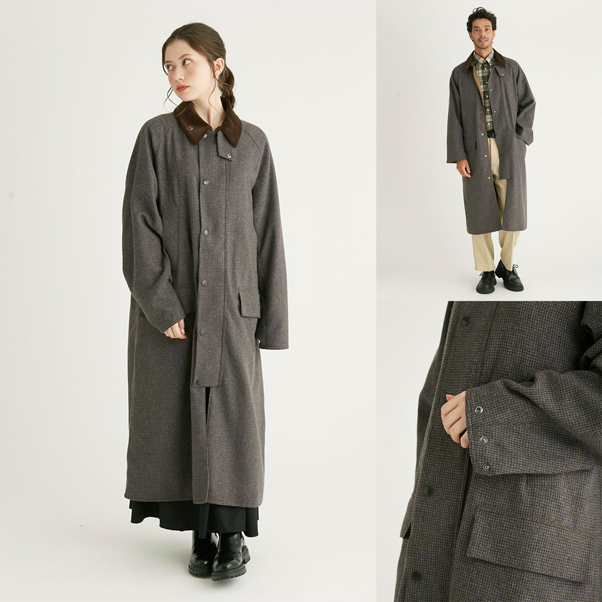 ◆秋冬 セレブ バブアー風 ハンティングジャケット 裏地 防寒 2023 Autumn & winter New Store Limited Model │ Barbour
