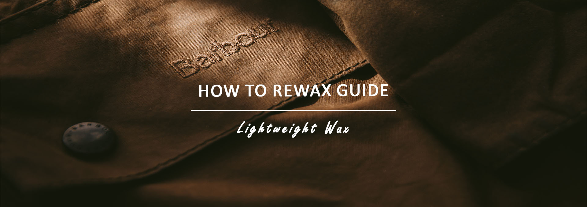 Re-wax your Barbour Jacket